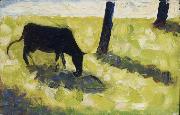 Georges Seurat Vache noire dans un Pre France oil painting artist